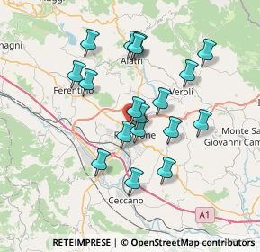 Mappa S.s 155 per, 03100 Frosinone FR, Italia (6.69167)