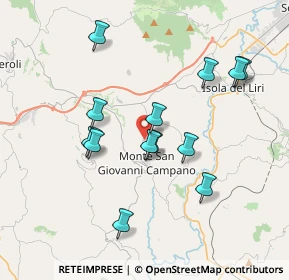 Mappa Via Santo Stefano, 03025 Monte San Giovanni Campano FR, Italia (3.72)