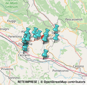 Mappa Via Santo Stefano, 03025 Monte San Giovanni Campano FR, Italia (10.84579)