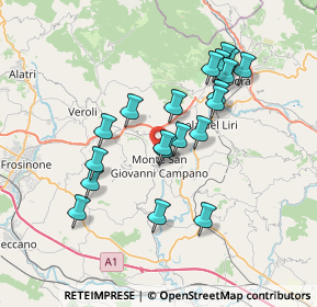 Mappa Via Santo Stefano, 03025 Monte San Giovanni Campano FR, Italia (6.999)