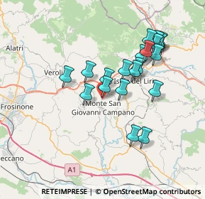 Mappa Via Santo Stefano, 03025 Monte San Giovanni Campano FR, Italia (7.079)