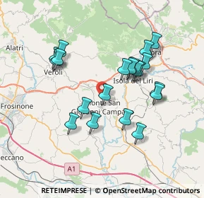Mappa Via Santo Stefano, 03025 Monte San Giovanni Campano FR, Italia (7.0915)