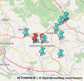 Mappa Via Santo Stefano, 03025 Monte San Giovanni Campano FR, Italia (6.87364)