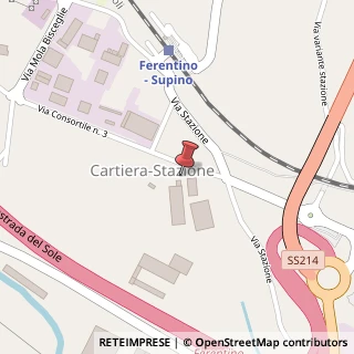 Mappa Via Asi Consortile, 7, 03013 Ferentino, Frosinone (Lazio)