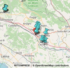 Mappa Via Venti Merli, 03013 Ferentino FR, Italia (16.84)