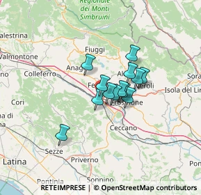 Mappa Via Venti Merli, 03013 Ferentino FR, Italia (8.59769)