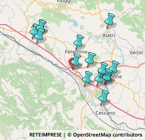 Mappa Via Venti Merli, 03013 Ferentino FR, Italia (7.842)