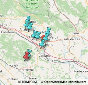 Mappa Via del Colle Fiore, 03100 Frosinone FR, Italia (12.10364)