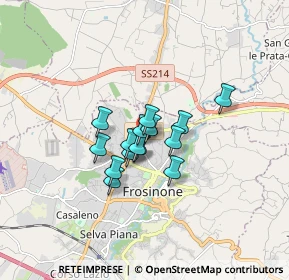 Mappa SS  214 PER, 03100 Frosinone FR, Italia (1.056)