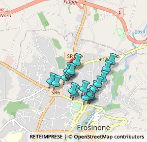 Mappa SS  214 PER, 03100 Frosinone FR, Italia (0.716)