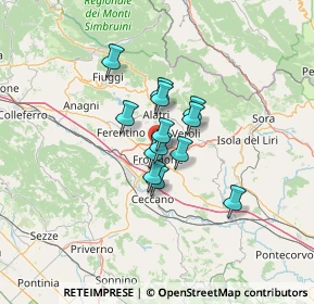 Mappa Strada Regionale di Fiuggi, 03100 Alatri FR, Italia (8.46769)