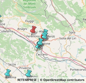 Mappa Strada Regionale di Fiuggi, 03100 Alatri FR, Italia (26.21643)