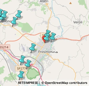 Mappa Via per Fiuggi, 03100 Frosinone FR, Italia (6.54118)