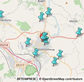 Mappa Via per Fiuggi, 03100 Frosinone FR, Italia (4.68154)