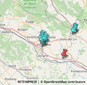 Mappa Via per Fiuggi, 03100 Frosinone FR, Italia (11.37538)