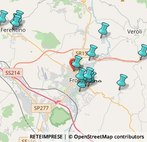 Mappa Via Casilina Nord, 03100 Frosinone FR, Italia (5.12438)