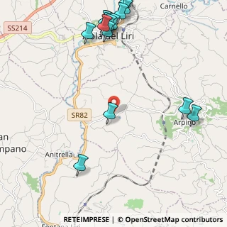 Mappa Via Contrada Bove, 03033 Arpino FR, Italia (3.12688)