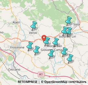 Mappa MIZZONI DANIELE E SABRINA SNC, 03022 Boville Ernica FR, Italia (7.23818)