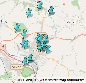 Mappa Via Casamari Km 1+100, 03100 Frosinone FR, Italia (3.4135)