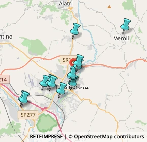 Mappa Via Casamari Km 1+100, 03100 Frosinone FR, Italia (3.48923)