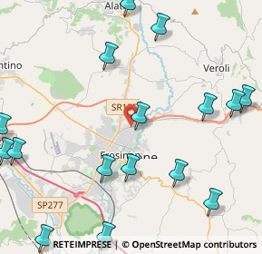 Mappa Via Casamari Km 1+100, 03100 Frosinone FR, Italia (6.38833)