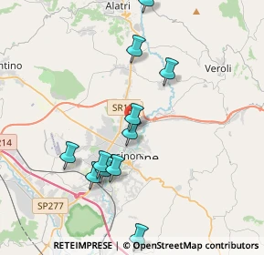 Mappa Via Casamari Km 1+100, 03100 Frosinone FR, Italia (4.13182)