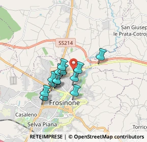 Mappa Via Casamari Km 1+100, 03100 Frosinone FR, Italia (1.41538)