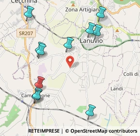 Mappa 00075 Lanuvio RM, Italia (2.50909)