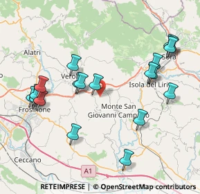 Mappa Via Santa Liberata, 03022 Boville Ernica FR, Italia (9.3745)