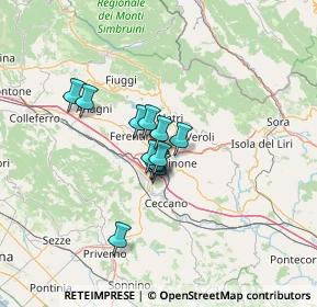 Mappa Via Casilina sud Km, 03013 Ferentino FR, Italia (8.69667)