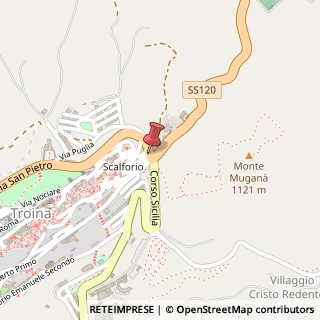 Mappa Via della Pace, 2, 94018 Troina EN, Italia, 94018 Troina, Enna (Sicilia)