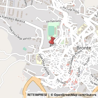 Mappa Via Simeto, 30, 95034 Bronte, Catania (Sicilia)