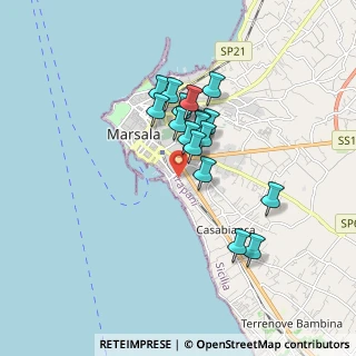 Mappa Via Gandolfo Mario, 91025 Marsala TP, Italia (1.49059)