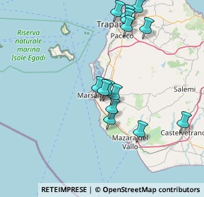 Mappa Contrada San Silvestro - Zona Industriale, 91025 Marsala TP, Italia (16.31357)