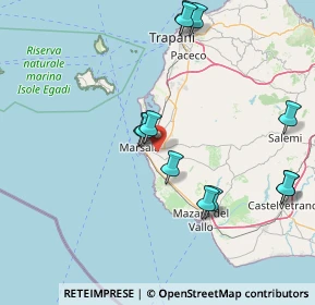 Mappa Contrada San Silvestro - Zona Industriale, 91025 Marsala TP, Italia (18.5975)