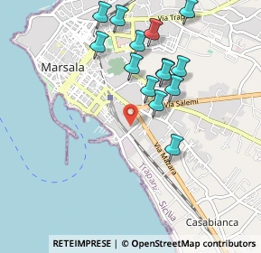Mappa Via Sebastiano Lipari, 91025 Marsala TP, Italia (1.05786)