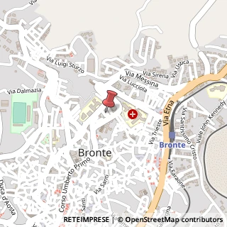 Mappa Via Santa Rosa,  6, 95034 Bronte, Catania (Sicilia)