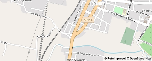 Mappa Fiumefreddo di Sicilia