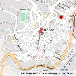 Mappa Via umberto 392, 95034 Bronte, Catania (Sicilia)