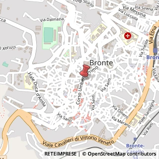 Mappa Via Umberto, 225, 95034 Bronte, Catania (Sicilia)