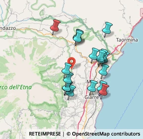 Mappa Strada Provinciale Milo Linguaglossa, 95017 Piedimonte etneo CT, Italia (7.08632)