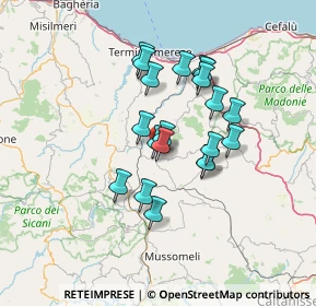 Mappa Via Acqualunga, 90021 Alia PA, Italia (12.2105)