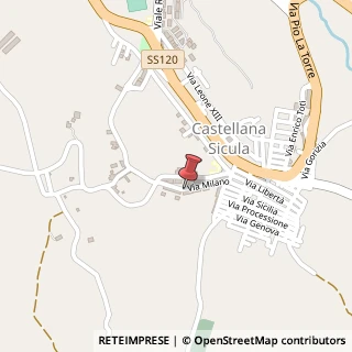 Mappa 107 Via Milano, 90020 Castellana Sicula PA, Italia, 90020 Castellana Sicula, Palermo (Sicilia)