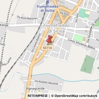 Mappa Via Umberto, 144, 95013 Fiumefreddo di Sicilia, Catania (Sicilia)