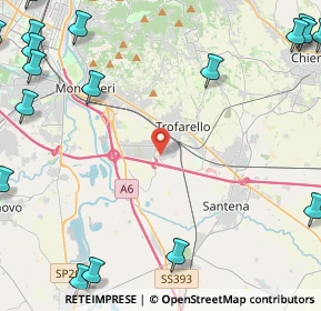 Mappa Via Massimo D'Antona, 10028 Trofarello TO, Italia (7.7915)
