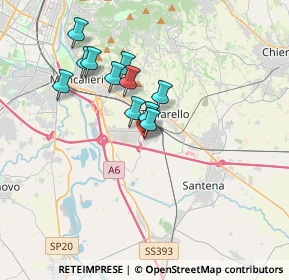 Mappa Via Massimo D'Antona, 10028 Trofarello TO, Italia (2.97909)