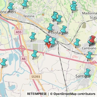 Mappa Via Antonio Chiribiri, 10028 Trofarello TO, Italia (2.8405)