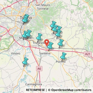 Mappa Via Lagrange, 10020 Cambiano TO, Italia (7.08)