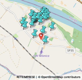 Mappa Via Fossalta, 46022 Felonica MN, Italia (0.88846)