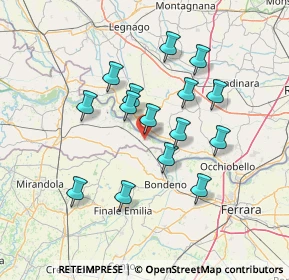 Mappa Via Fossalta, 46022 Felonica MN, Italia (12.506)